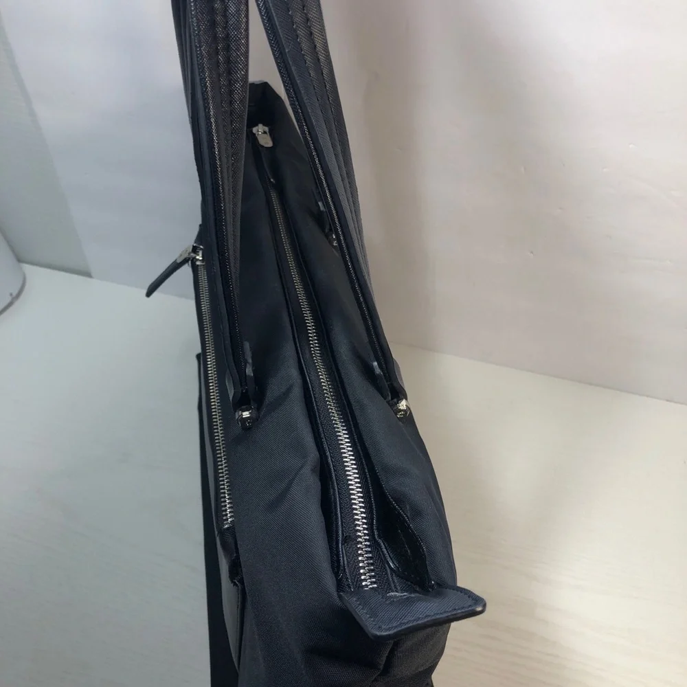 Samsonite Black Nylon Laptop Work Tote Carryall Shoulder Bag Large Travel Purse